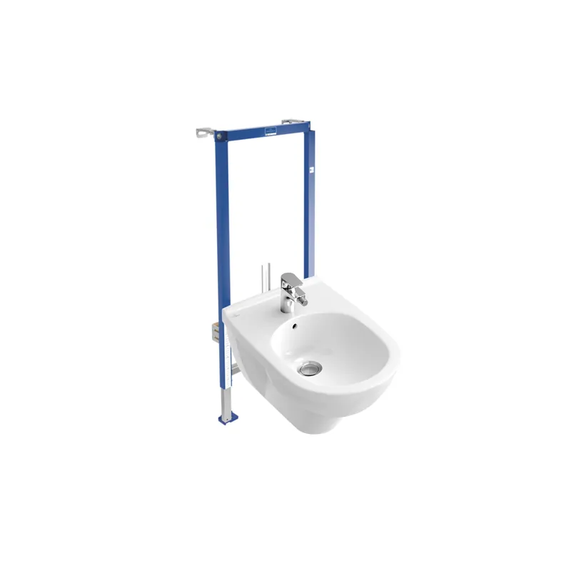 Pack bidet suspendu VILLEROY & BOCH O.Novo + Bâti-support sol et mur Vi-connect