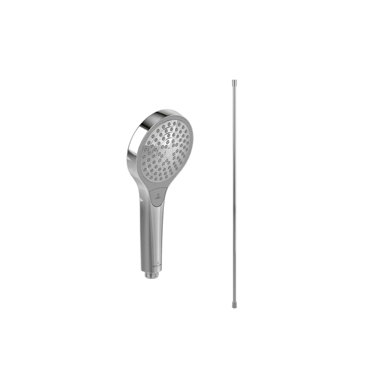 Pommeau de douche VILLEROY & BOCH Verve Showers 3 jets + Flexible de douche Universal Showers 160 cm