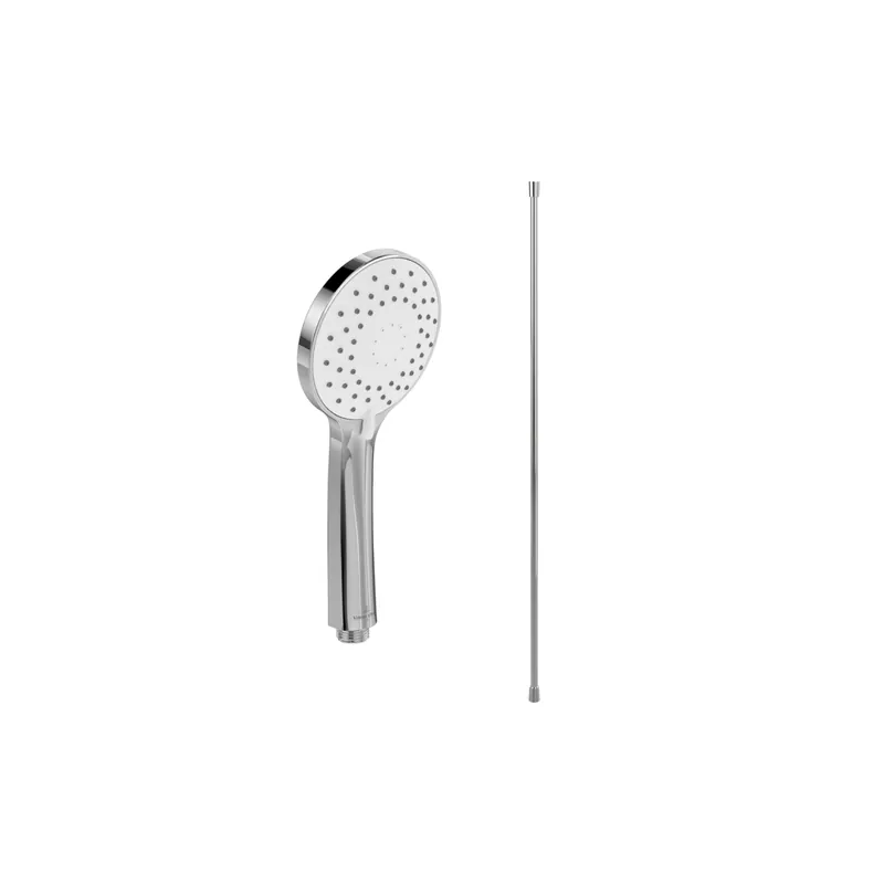 Pommeau de douche VILLEROY & BOCH Universal 3 jets + Flexible de douche Universal Showers 160 cm Chromé