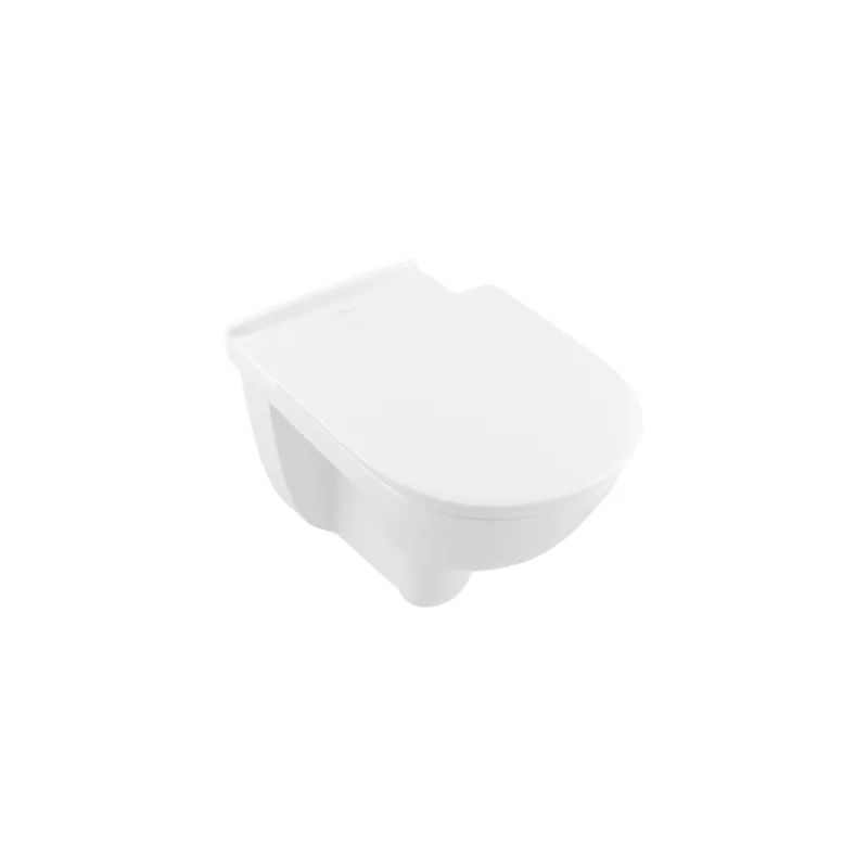 Cuvette WC suspendu PMR compact sans bride VILLEROY & BOCH ViCare blanc + Abattant