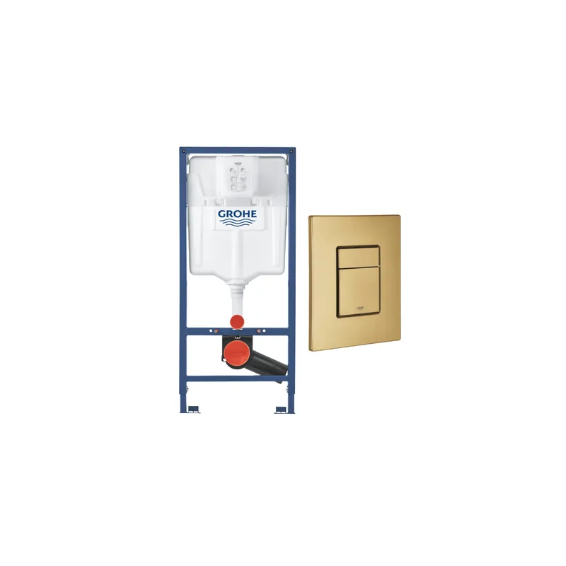 Bâti-support en applique GROHE Rapid SL avec plaque de commande Skate Cosmopolitan Cool Sunrise