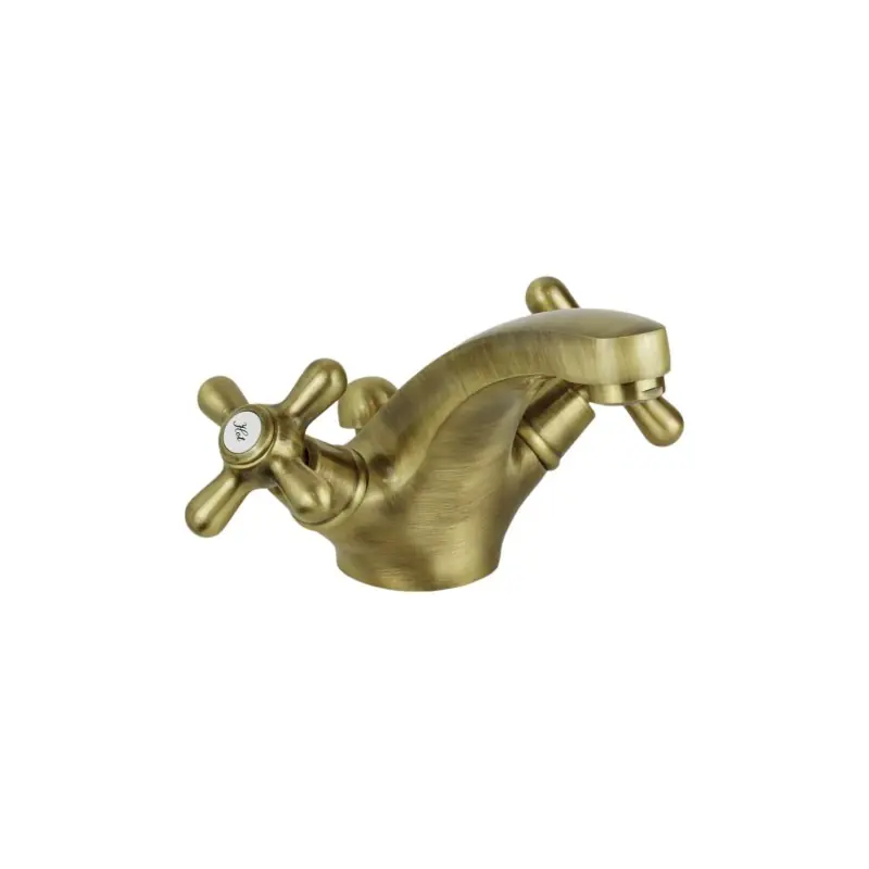 Robinet de lavabo à double levier de couleur bronze Gattoni Calypso 5911/REV0