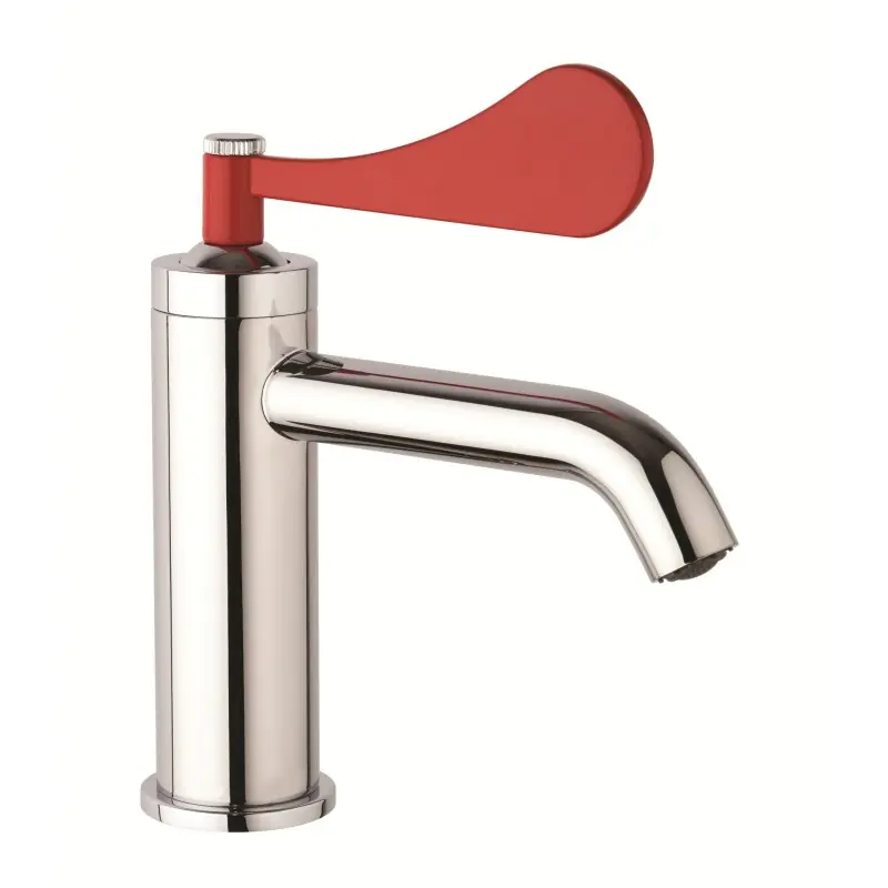 Mitigeur lavabo avec levier en forme de pétale rouge Mamoli Paola&TheBathroom 494300002C01