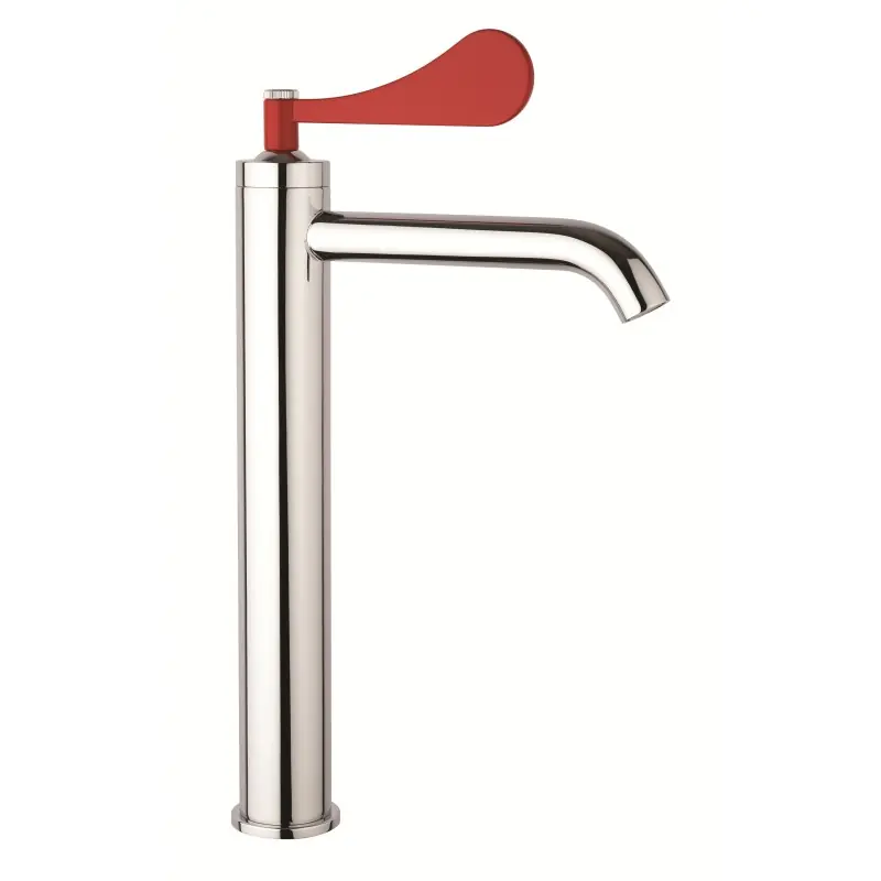 Mitigeur haut pour lavabos avec levier rouge Mamoli Paola&TheBathroom 494600002C01