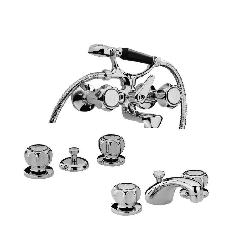 Ensemble de salle de bain complet avec robinets à 3 trous Paini KITARNO2