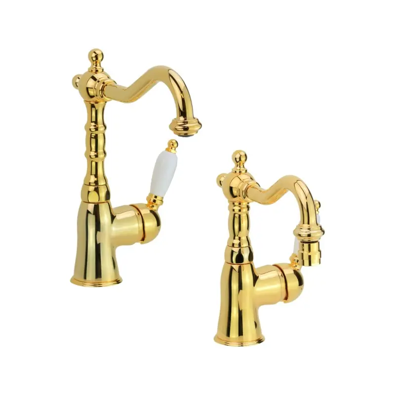 Mitigeur lavabo et bidet couleur or Gattoni Orta KITORTA1DO