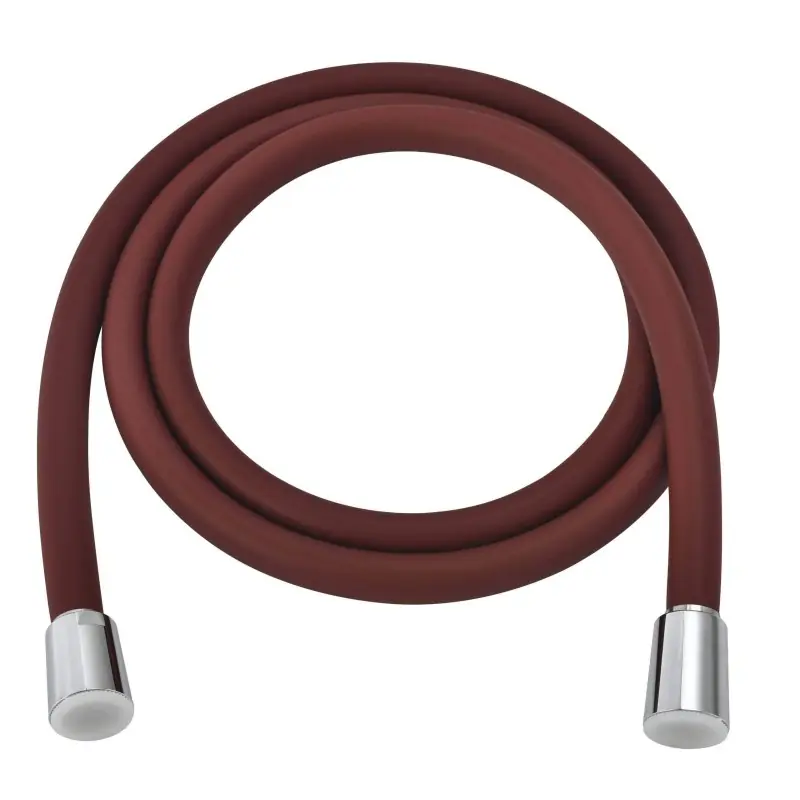 Flexible pivotant pour douche en PVC bordeaux Damast DELUX 17788