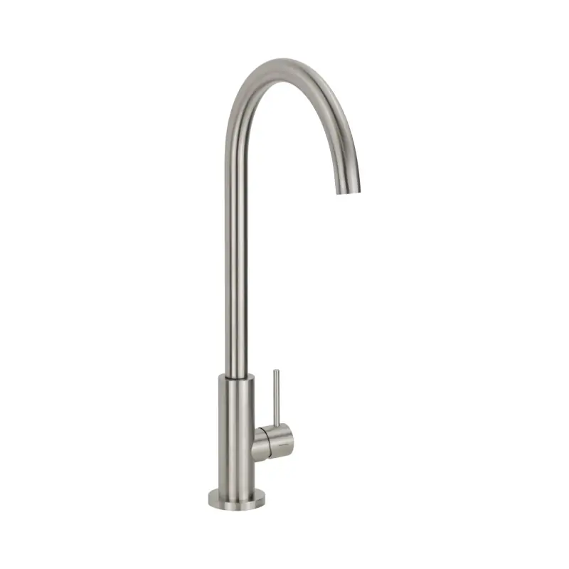 Mitigeur d‘évier de cuisine en acier inoxydable AISI 316L bec incurvé Quadro srl 600AS