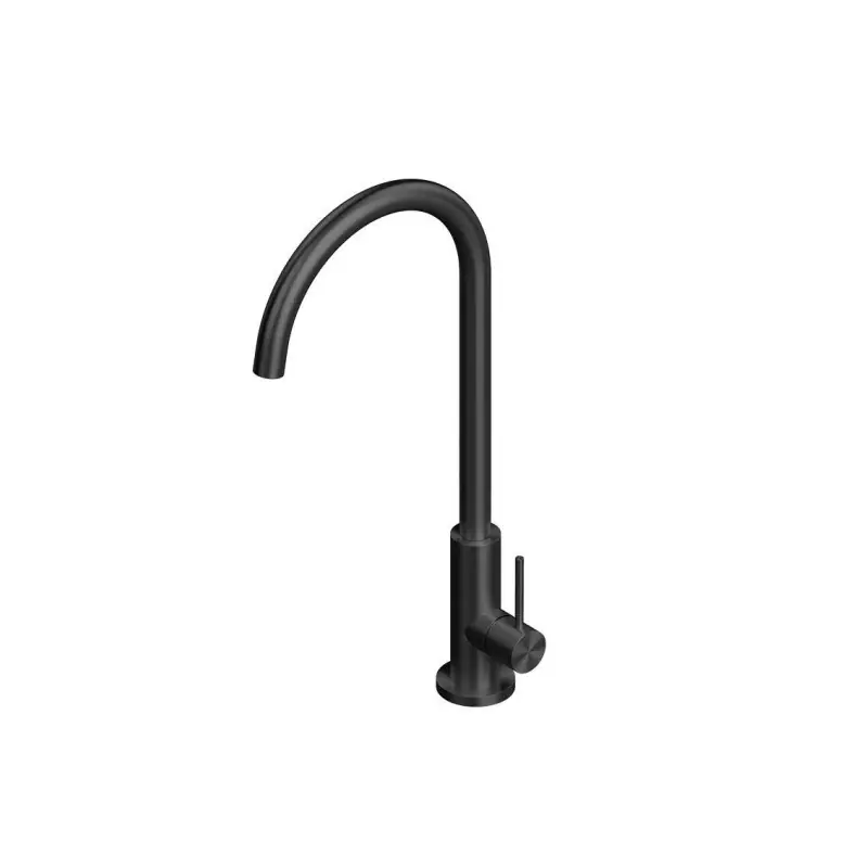 Mitigeur de cuisine traditionnel en acier noir satiné Quadro srl 600ON