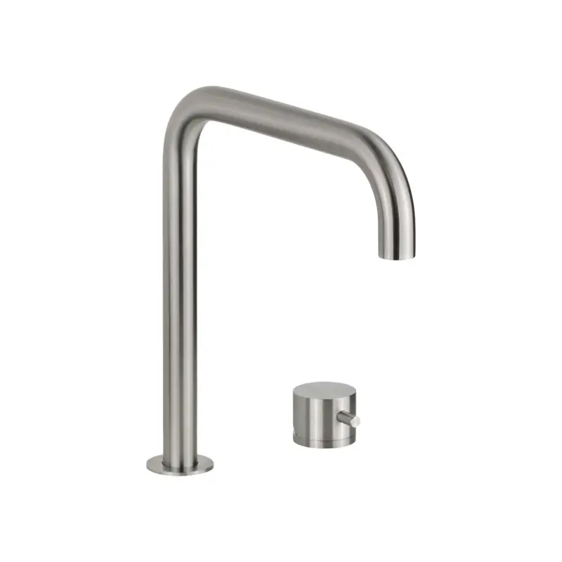 Mitigeur évier cuisine 2 trous en inox 316L Quadro srl 409AS