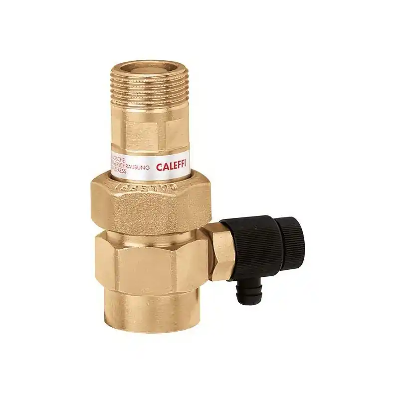 Robinet d’arrêt automatique pour vase d’expansion avec robinet de vidange Caleffi 558