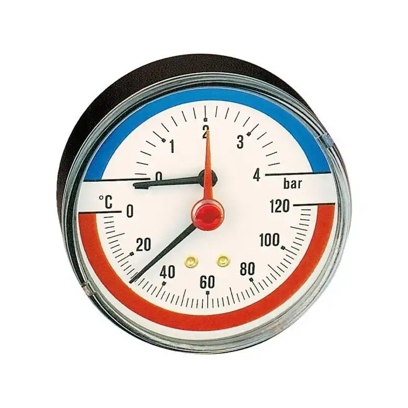 Thermomanomètre raccordement axial Caleffi 503