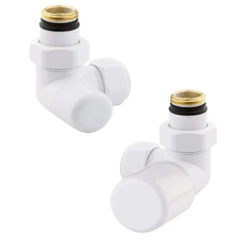 Jeu de vannes pour radiateurs hydrauliques avec vanne droite de couleur blanche Arteclima KITVAL2