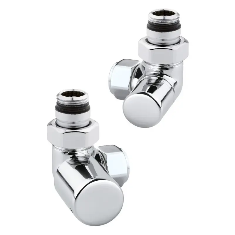 Kit vannes couleur chrome pour radiateur sèche-serviettes gauche Arteclima KITVAL5