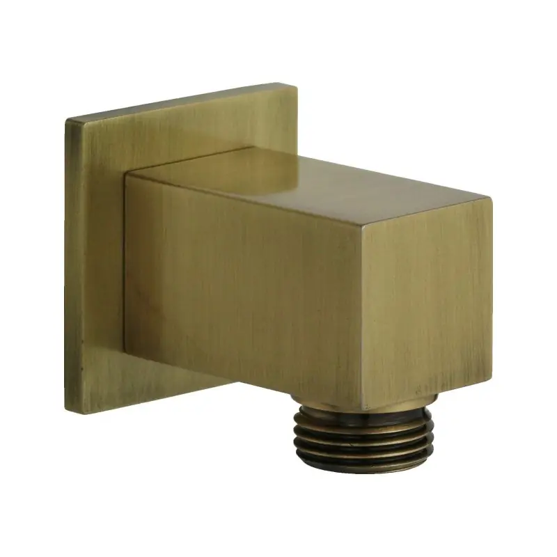Prise d‘eau carrée couleur bronze avec raccord standard Damast Simi 15477