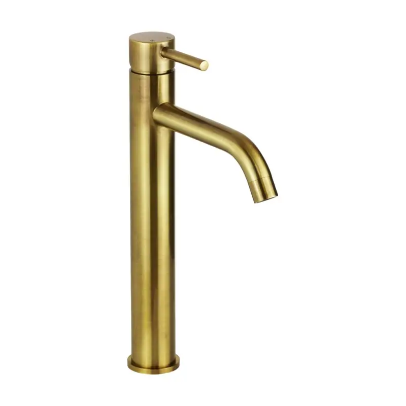 Mitigeur de lavabo à bec haut couleur bronze Pollini Jessy MXLHMCMMCOA