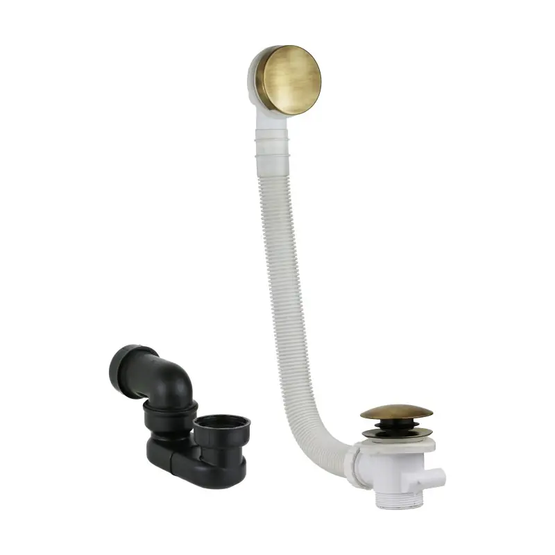 Ensemble siphon et colonne de vidange couleur bronze antique Vicario KITVICARIO2