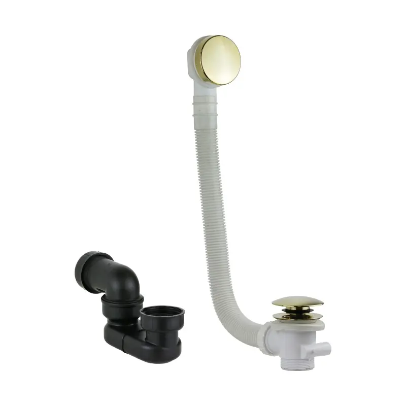 Ensemble de siphon et colonne de déchets de couleur or Vicario KITVICARIO3