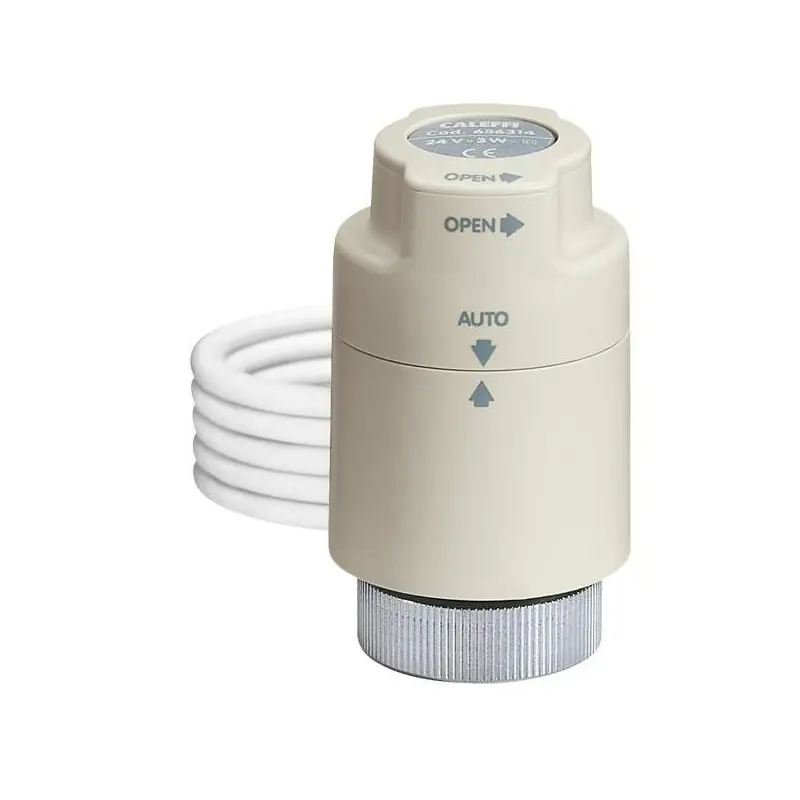 Commande électrothermique. Avec micro-interrupteur auxiliaire Caleffi 6563