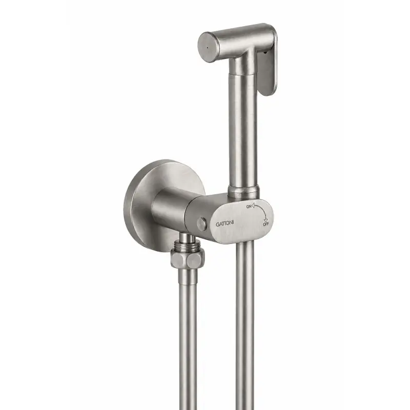 Hydrobrush WC couleur acier brossé Gattoni RT021NS