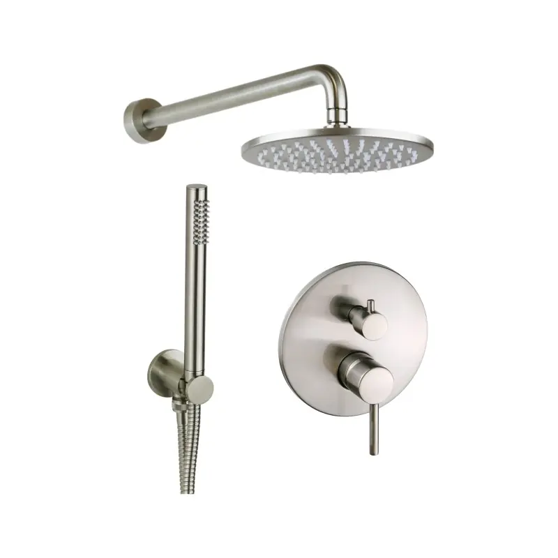copy of Kit de douche complet de couleur bronze avec pomme de douche de 200 mm Pollini Jessy C477355255OA