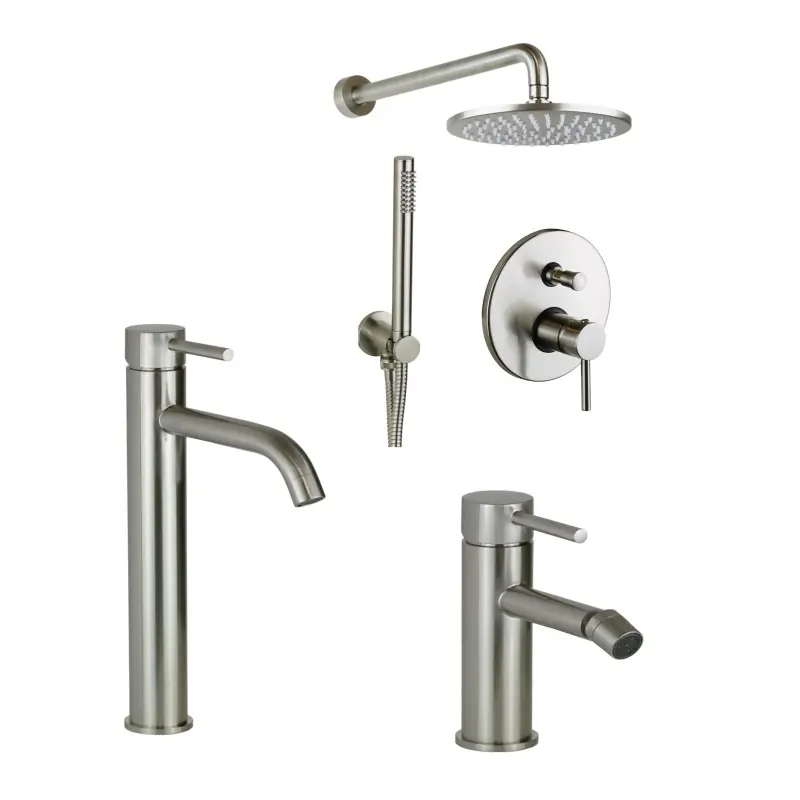 Ensemble de salle de bain complet avec mitigeur de bidet haut et ensemble de douche Pollini Jessy KITJES4NS