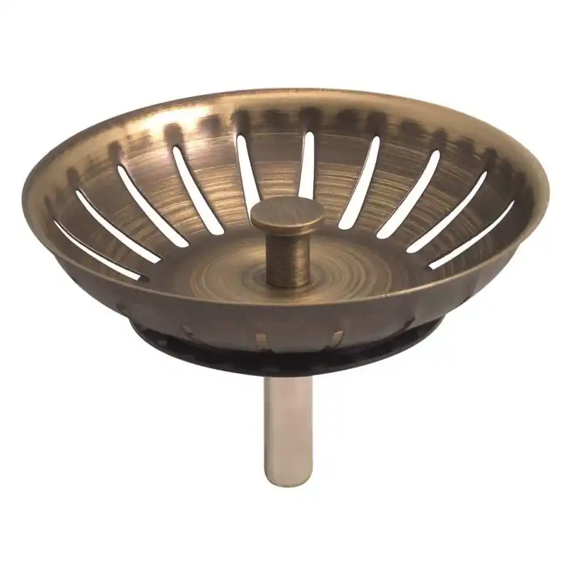 Panier de remplacement Bronze ancien pour vidage d‘évier de cuisine L.B. Plast DC1158-PIR