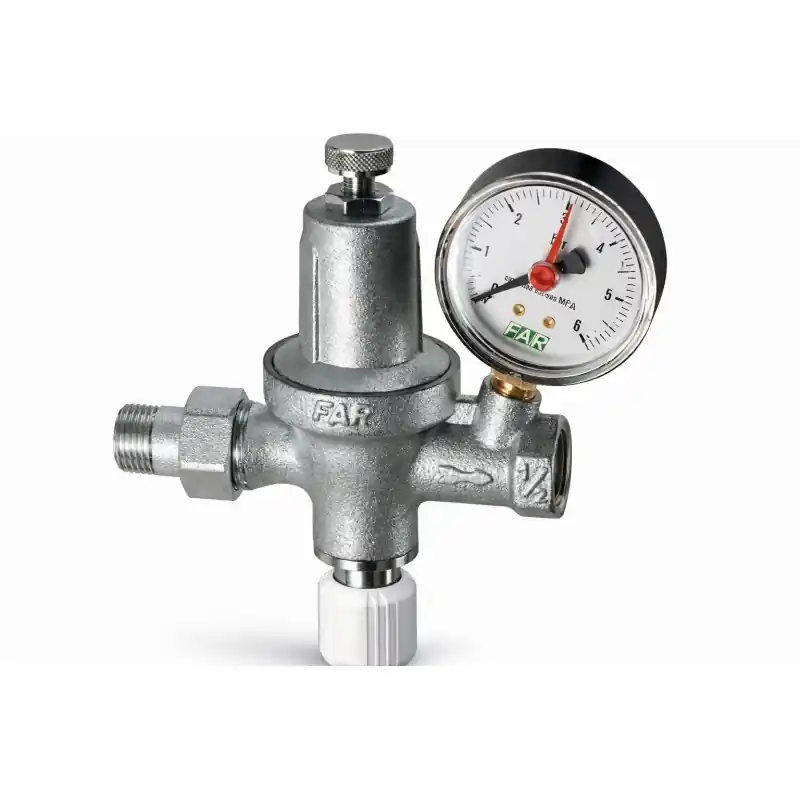 Groupe de remplissage automatique chromé avec manomètre FAR 2110