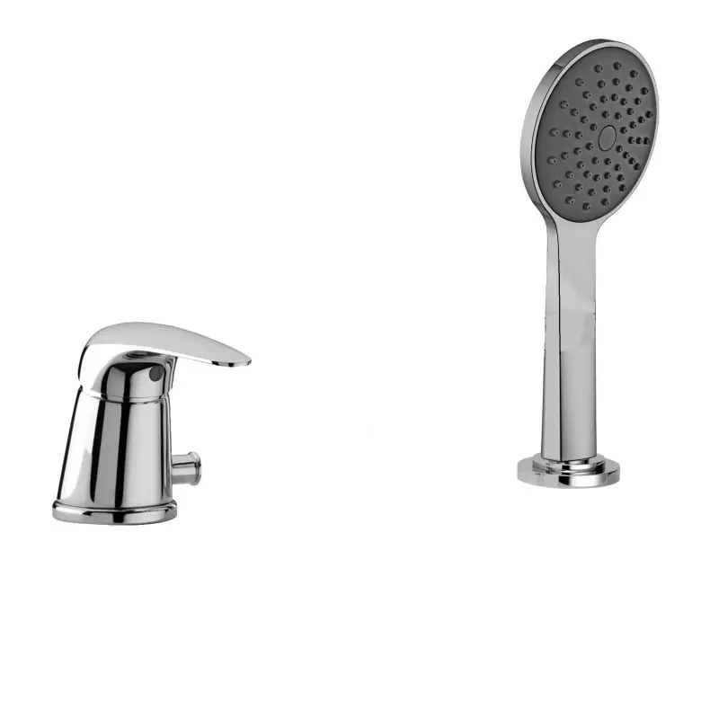 Mitigeur de baignoire avec déviateur et set de douche Paffoni DU041CR