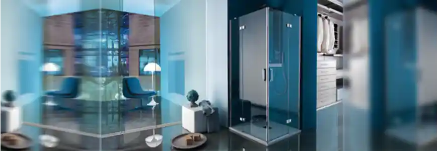 cabine de douche d‘angle