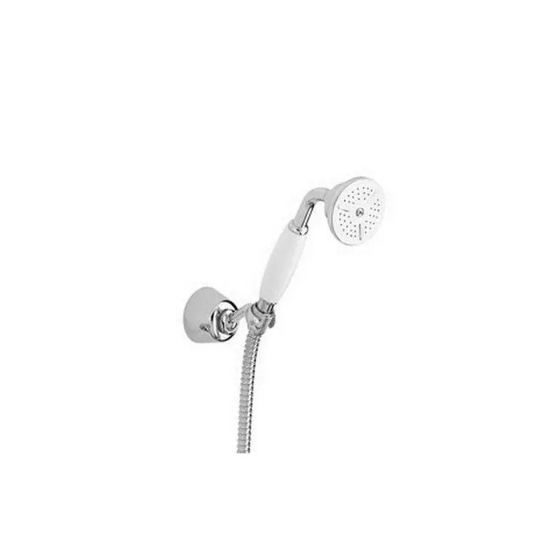 Ensemble de douche externe chrome-or avec support Paffoni Belinda ZDUP035CO