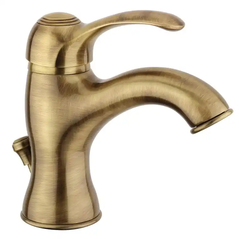 Mitigeur lavabo couleur bronze avec vidage 1"1/4 Paffoni Flavia FA075BR