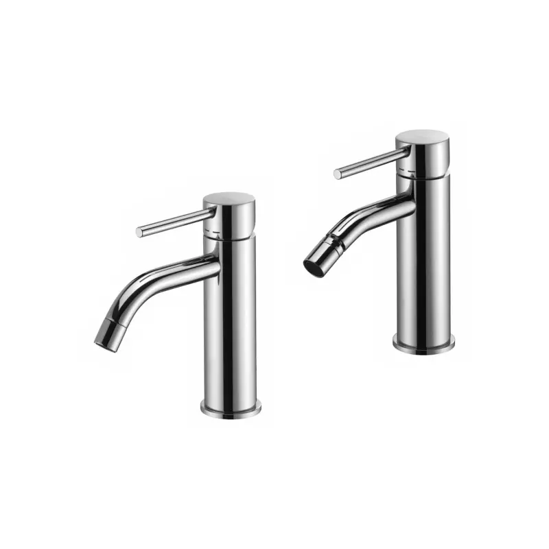 Mitigeur lavabo et bidet sans vidage couleur chrome Paffoni Light KITLIG1CR