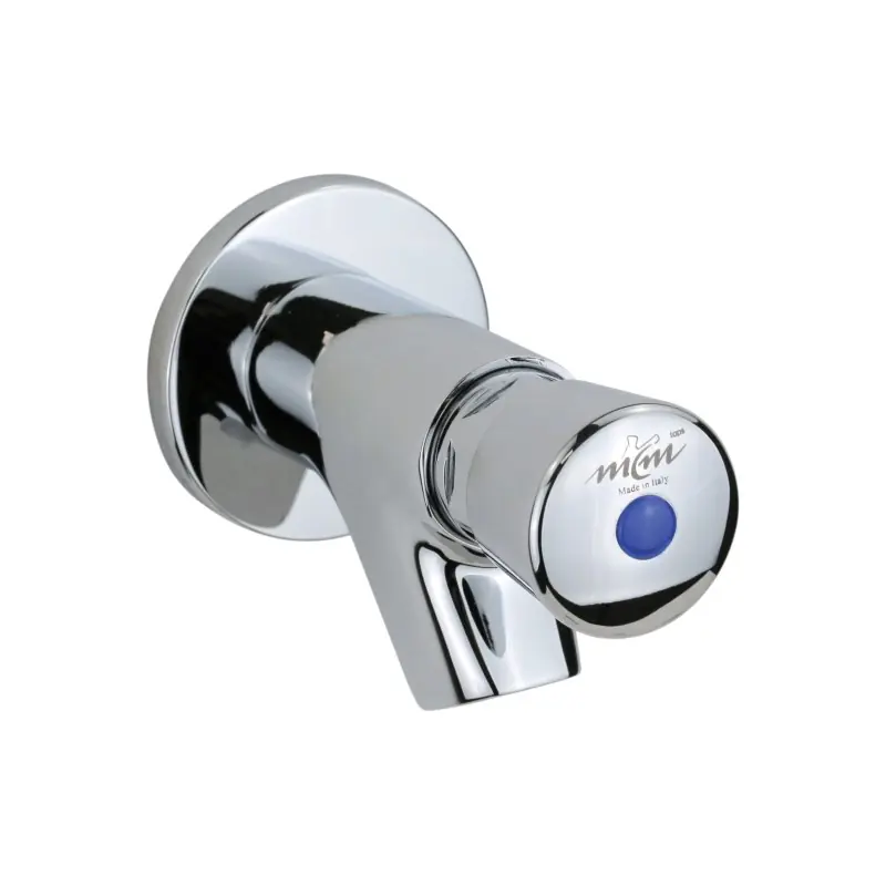 Robinet d‘eau simple avec bouton temporisé pour installation murale MCM 900301