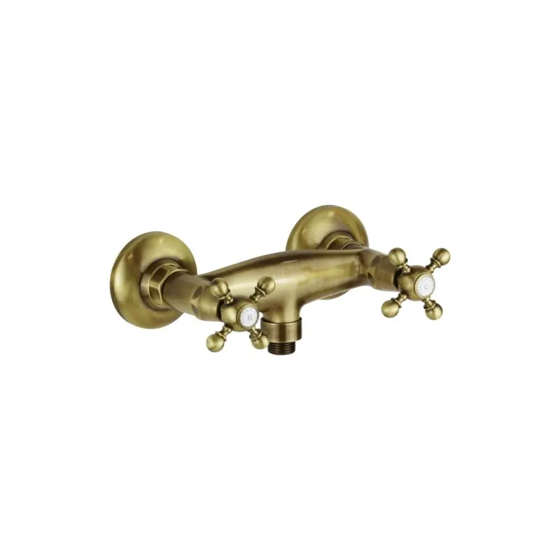Mitigeur de douche externe couleur bronze antique Porta&Bini Old Fashion 62541BR