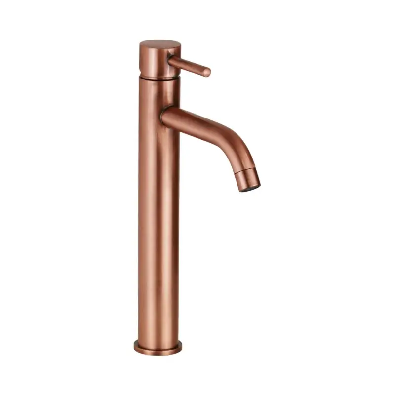 Mitigeur lavabo bec haut couleur cuivre Pollini Jessy MXLHMCMMCRA