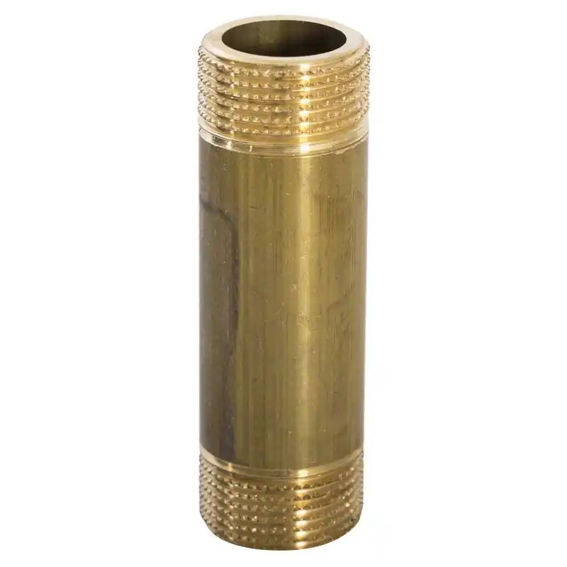 Mamelon tube filetage en laiton jaune 3/4" MM FP Pattaroni F195