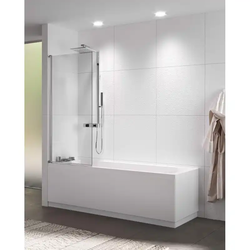 Paroi vitrée pour baignoire 70 cm, 1 porte tournante 180° Novellini Riviera 2.0 1V