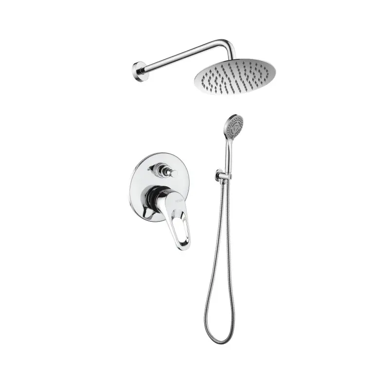 Kit de douche complet Naomi Piralla Rubinetterie avec pomme de douche Ø20 KITNAOMI5CR