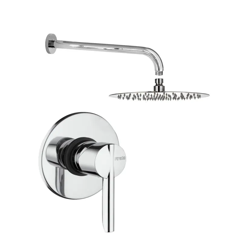 Ensemble de douche à encastrer avec bras et pomme de douche Ø25 cm Piralla Serena KITSER5CR