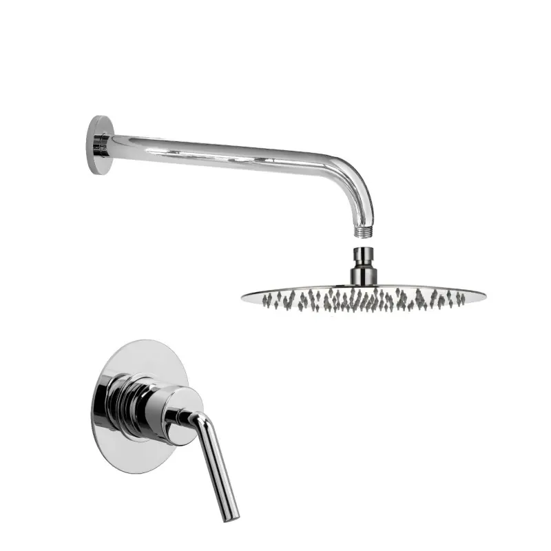Robinetterie pour cabine de douche avec mitigeur et pomme de douche Piralla Garda KITGARDA9CR
