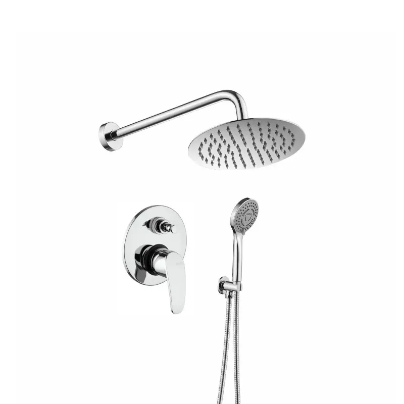 Kit de douche complet avec pomme de douche Ø20 cm Piralla Ofelia KITOFELIA5CR
