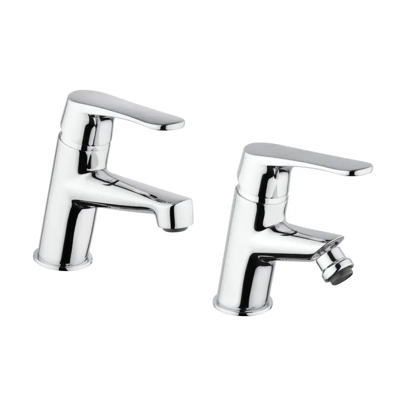 Kit mitigeur lavabo et bidet couleur chrome Piralla Attila KITATTILA2CR
