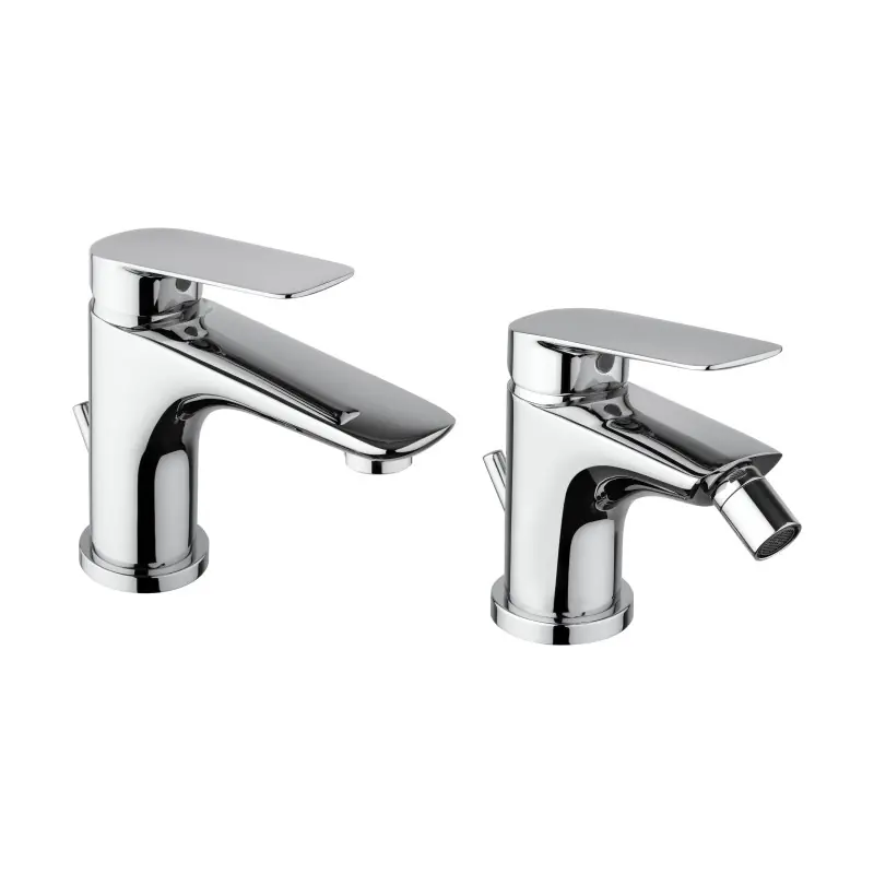 Kit mitigeur lavabo et bidet couleur chrome Piralla Lago KITLAGO2CR