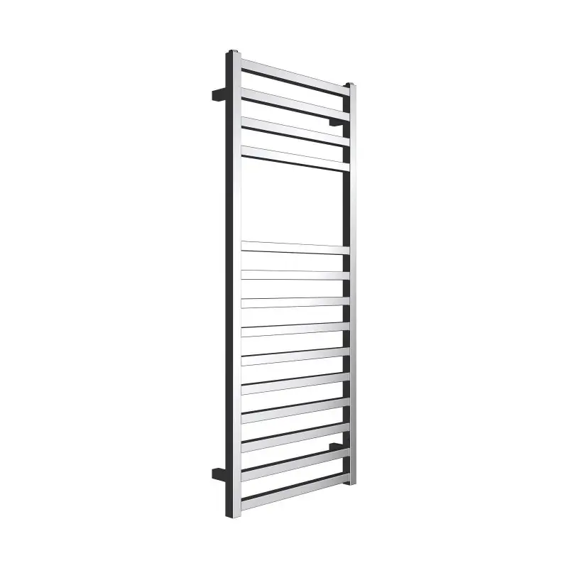 Radiateur sèche-serviettes hydraulique modèle carré couleur chrome 120 x 60 cm Ercos Square ASSQCF930006001200