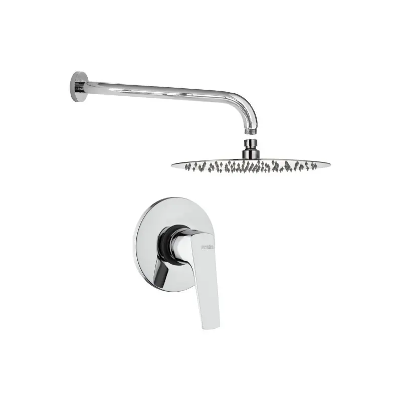 Kit de douche avec mitigeur interne, pomme de douche et bras Piralla Iceberg KITICE1CR