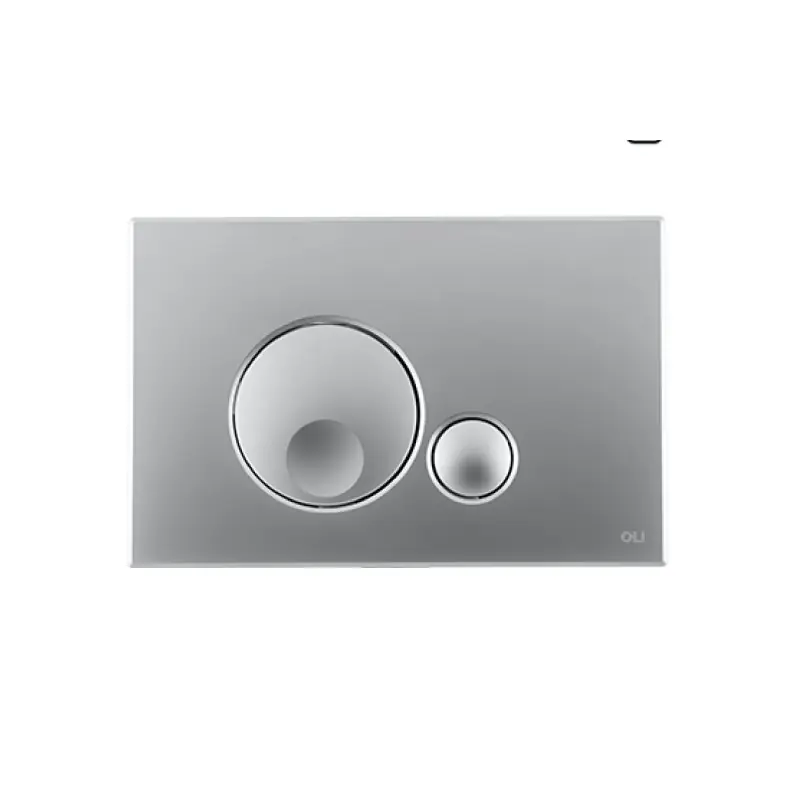 Plaque de contrôle couleur chrome/satiné pour cassettes Oli Globe OL0152951