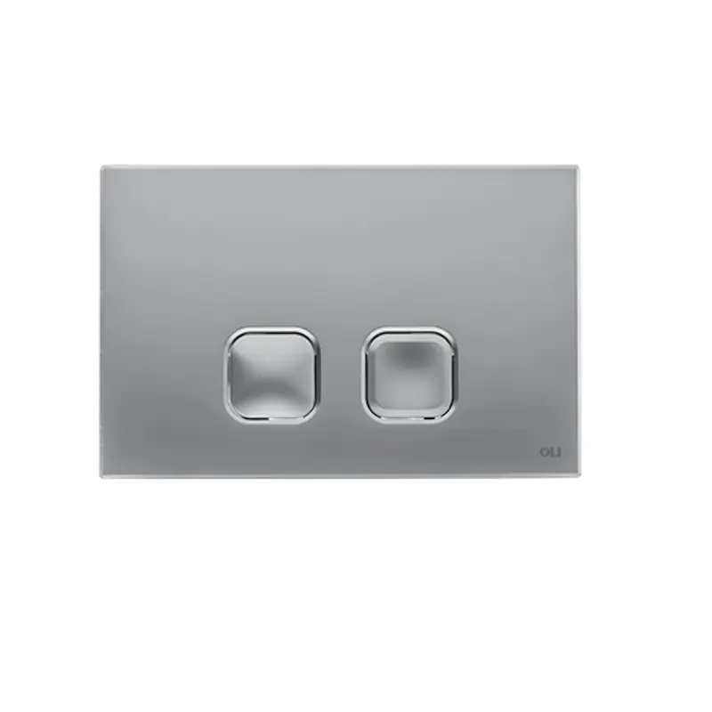 Plaque de commande chromé/satiné pour cassettes Oli Plain OL0070828