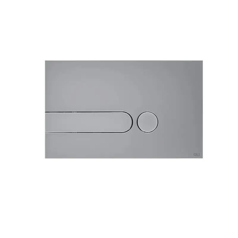 Plaque de commande chromé/satiné moderne pour cassettes Oli Iplate OL0670006
