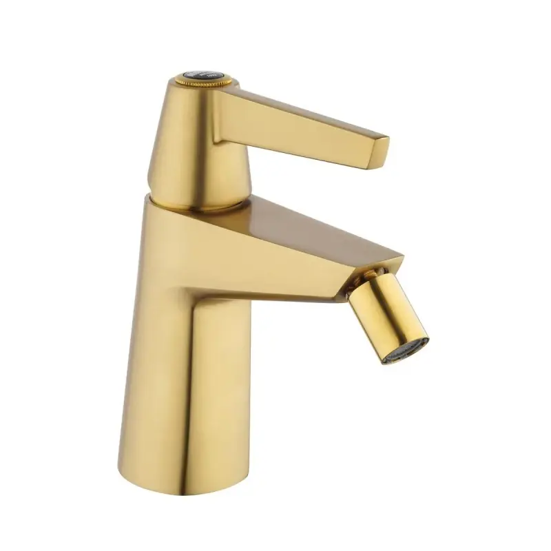 Mitigeur de bidet monotrou de couleur laiton brossé serie Gio Ponti Mamoli 55110000005G